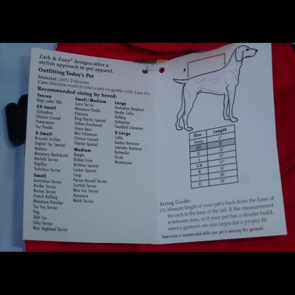 ZACK & Zoey Red/Leopard reversible dog Puffer Vest - Picture 3 of 6